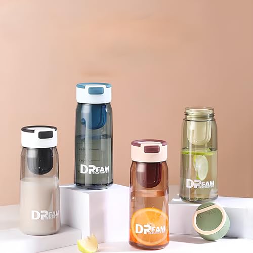 Image of THE VENTI SHOTAY Classic Unbreakable Water Bottle with Sipper BPA Free, Leak-Proof Water Bottle Ideal for Office, Sports, School, Gym (700ML-Brown)
