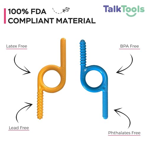 Paquets texturés à mâcher TalkTools lot de 2 pour réduire l'anxiété orale
