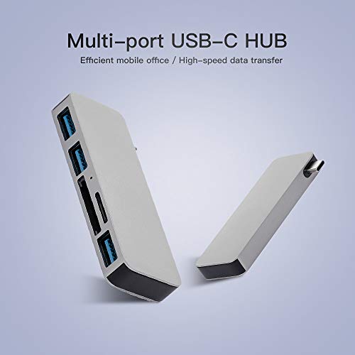 Andoer Adaptador de conversor 5IN1 USB-C multi-porta para USB 3.0 Type-C Leitor de cartão SD TF Plug