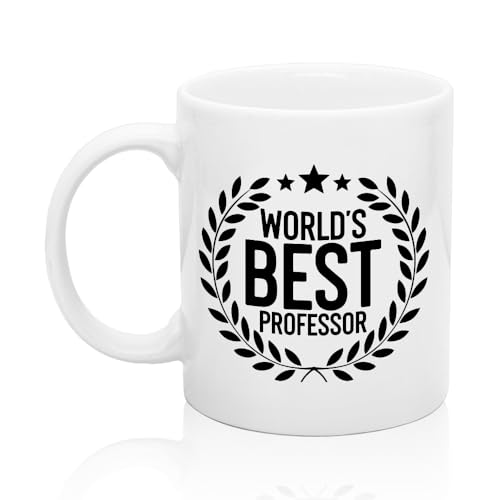 XQLZY World’S Best Professor Coffee Mug, Graduation Gifts for Professors University Teacher, Promotion Retirement Gifts for Professor Teacher, Birthday Present for Coworker Friends Family Men Women by XQLZY - Used condition - US$12.45