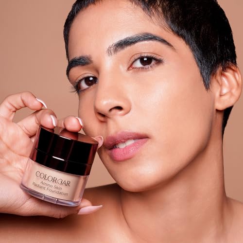 Image of Colorbar Amino Skin Radiant Cream Foundation, Sand Medium 005, 15g | Smooth and Satin finish | High-coverage | Suitable for all skin types
