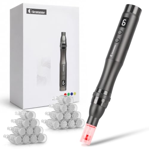Microneedle Derma Roller Pen Microneedling Roller 0.25mm Dermabrasion Roller for Face Skin,...