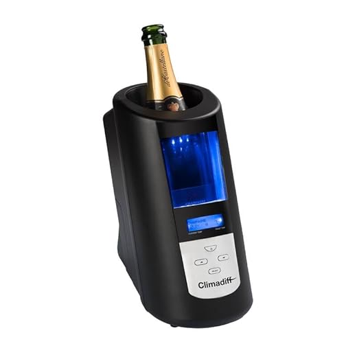 CLIMADIFF Echanson2 Enfriador de Botellas, Biblioteca de 30 temperaturas para Poner Vino y champán a Temperatura de degustación