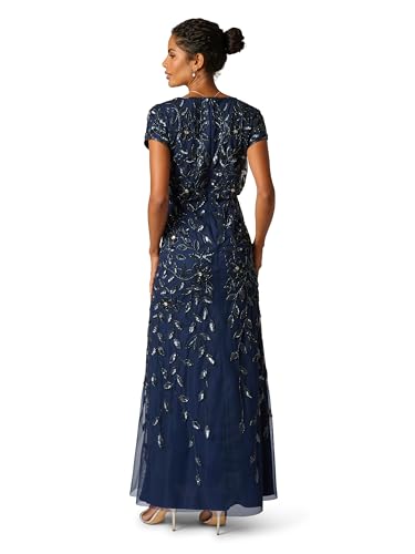 Image of Adrianna Papell Embellished Mikado Gown