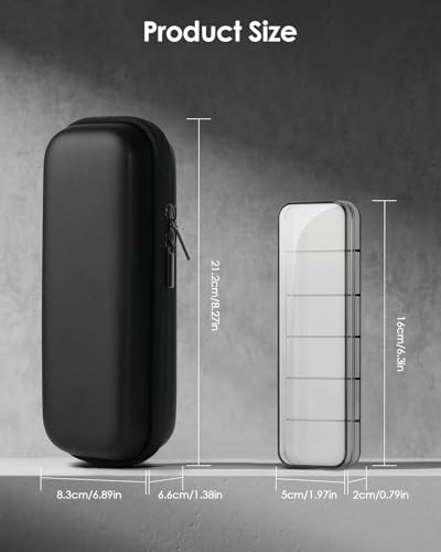 FINETCH Hard Travel Case for OBlade QP2520/QP2530/QP2620/QP2630 – Waterproof Portable Storage Bag for OBlade Hybrid Electric Trimmer & Braun Series Shaver - Thumbnail 3