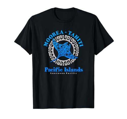 Tatouage tribal Raie Manta Moorea Tahiti T-Shirt