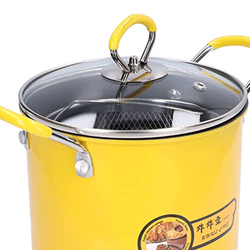 XIASABA 3 L Frittiertopf Friteuse aus Edelstahl Mini Fritteuse Mit Öl Tiefe Ölfritteuse Im Japanischen Stil Kochtopf mit Frittierkorb und Deckel Kleine Fritteuse Topf für Induktio – Bild 5