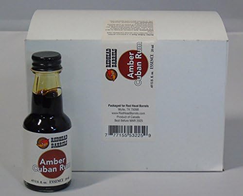 Amber Cuban Essence - Box of 12 Bottles - Each Makes 1 Liter