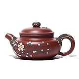 Color: rojo grande LIMEI-ZEN Tetera pintada a mano antigua tetera mineral Dahongpao té Pot regalo tetera
