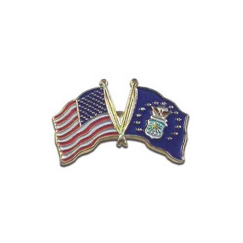 US Flag Store Us and Air Force Lapel Pin