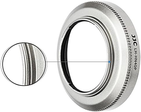 JJC Screw-in Lens Hood for Nikon NIKKOR Z DX 16-50mm F3.5-6.3 VR Lens, Replaces Nikon HN-40 Lens Hood, SILVER