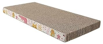 RvPaws Interactive Cat Cardboard Scratcher Toy with Catnip | Scratcher Toy for Medium and Large Cats Made of Environmental Friendly Material