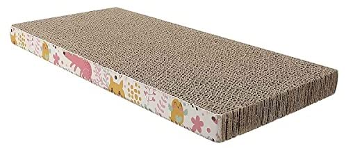 RvPaws Interactive Cat Cardboard Scratcher Toy with Catnip | Scratcher Toy for Medium and Large Cats Made of Environmental Friendly Material (B09KN23T52) Amazon Price History, Amazon Price Tracker
