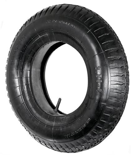 SPARES2GO Wheelbarrow Wheel Tyre and Inner Tube (3.50-8 35PSi)