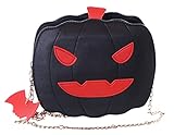  Kawaii-Story LB-6018-2 Schwarz Grusel Kürbis Halloween Party Umhänge Damen Tasche Kettenriemen