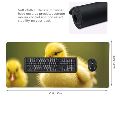 Tapis de souris de jeu grand format protège table canard - 2