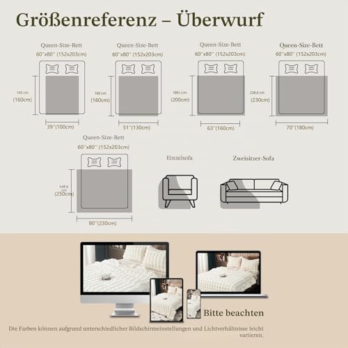 GKXLH Dick Flauschig Kunstfell aus Kaninchenfell Kuscheldecke(Rosa,230x250) – Ansicht 4