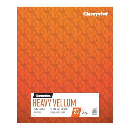 Bloc vélin Clearprint Heavy 180g 35x43cm 25 feuilles pour dessin