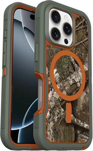 OtterBox iPhone 16 Pro (Only) Defender Series XT Case - Snaps on MagSafe, Non-Retail Packaging - Realtree Camo, Tough, Rugged & Durable iPhone Case, Pressure-Fitted Dual-Layer iPhone