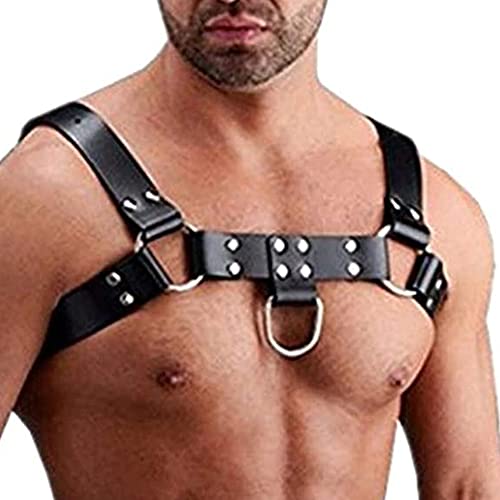 SexReaper 1 Ceinture de Poitrine réglable en Cuir pour Homme (Noir) Cover