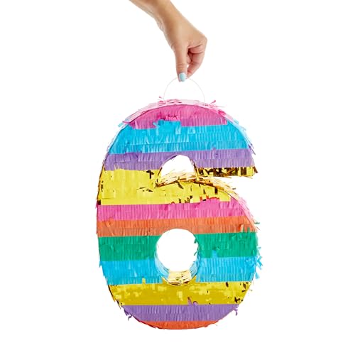 Blue Panda YLYGY Rainbow Number 6 Pinata thumb #3