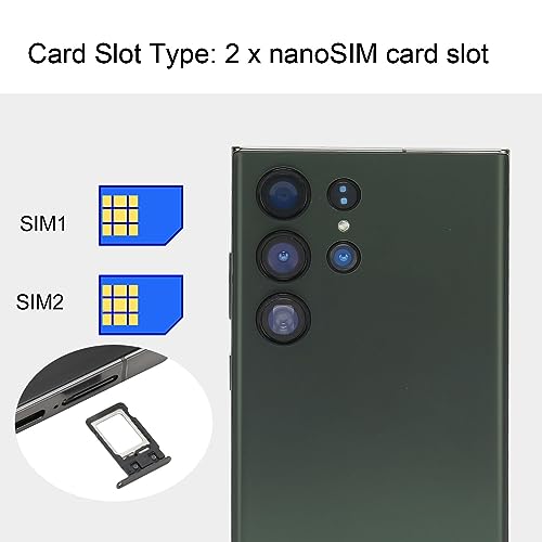 Ultratunn Mobiltelefon med Ansiktsigenkänning och Inbyggd Penna - Grön