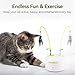 ALL FOR PAWS Interactive Cat Toy, Automatic Cat Toys with Moving Insects for Indoor Bored Cats, Fun Kitten Toy with Motion Sensor, Teaser Flying Feather Wand, Replacement Insect Toy