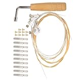 JOINPAYA Teiliges Lyra Saiten mit Langlebigen Metall saiten Saitennägeln und Robustem Lyra Stimm schraubenschlüssel Professionelles Zubehör für Musikinstrumente Einfaches Stimmen und