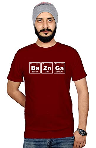 WorkshopMen & Womens Cotton Round Neck T-Shirt, Big Bang Theory Series, BaZnGa Tshirts Marron (BaZnGa_01_Marron_S_01_Marron_S)
