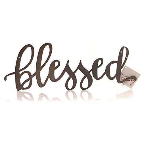 Primitives by Kathy Metal Word Sign - Blessed