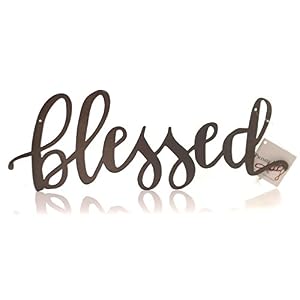 Primitives by Kathy Metal Word Sign - Blessed Primitives by Kathy Metal Word Sign Blessed