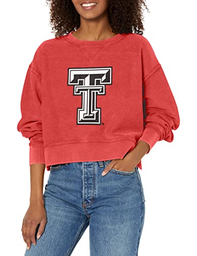 Image of chicka-d NCAA womens Corded Boxy Pullover