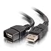 C2G 52108 USB Extension Cable - USB 2.0 A Male to A Female Extension Cable, Black (9.8 Feet, 3 Meters)
