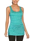 La yoga top se ajusta cómodamente, es suave al tacto. Sería genial para ejercitarse como ligero y ventilado, pero también ideal para el uso diario. Estas camiseta deportiva mujer son una excelente opción para cualquier tipo de entrenamiento. Tales como: yoga, entrenamiento, aeróbicos, caminar, gimnasio, correr, caminar, etc.