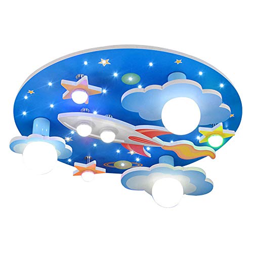 COCOL Kinderzimmer Deckenleuchte universum Sterne Kinderzimmer Deckenleuchte mit weißem LED-Licht Lampe Schlafzimmer Umgebung für Jungen und Mädchen Cartoon 610 * 610 * 190mm