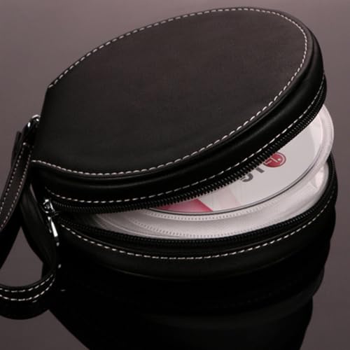 VALICLUD Étui de Rangement pour CD/DVD en Cuir, Capacité 20 Disques, Porte-CD Compact et Portable, Organiseur Pratique pour Maison et Voyage, Pochette de Stockage Multimédia Résistante – vue 4