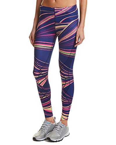 CW-X Conditioning Wear Women's Lava Print Stabilyx Tights, Pink/Purple, Small