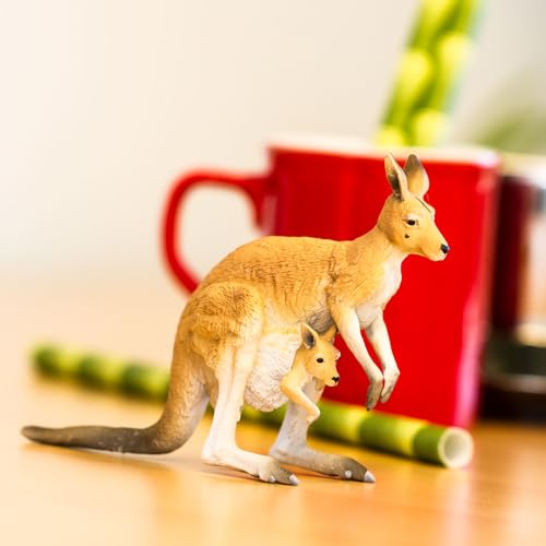 Safari Ltd. Kangaroo with Joey - Hand-Painted, Lifelike 4.75" Model Figure - Educational Toy for Boys, Girls & Kids Ages 3+ by Safari Ltd. - Image 7