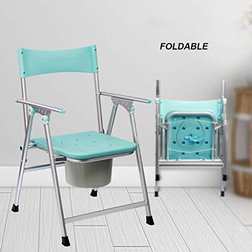 Commode de chevet pliable avec poignées antidérapantes de sécurité - 5