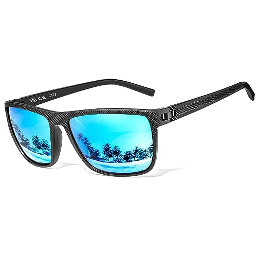 Perfectmiaoxuan Lunettes de soleil polarisées pour hommes et femmes; cadres vintage/classiques/élégants (【L2】 Blu)