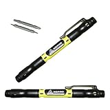 Stocking Stuffers For Men, Christmas Gifts For Men, Gifts For Boys, Gifts For Him Hanukkah, 4 in 1 Pocket Screwdriver By XOPRO - Pen Screw Driver With Slotted (Flat) And Phillips Head Drivers (2 Pack)