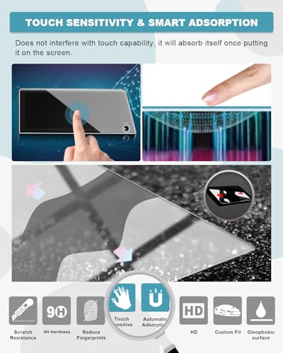 Image of CDEFG Tempered Glass for 2025 2026 Toyota Prius Screen Protector 12.3-Inch, for 2023 2024 2025 2026 Toyota Prius Accessories, Screen Cover HD Anti Fingerprints