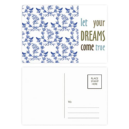 Tarjetas de agradecimiento azul y blanco en pack de 20 unidades para recordar momentos únicos