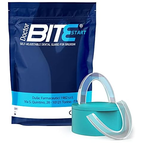 2X Bruxism Mouth Guard for Teeth Grinding, Medical Device Dulàc Doctor Bite Start, Self-Modeling Teeth Grinding Night Guard for Adults and Children from 12 Years - Bite Guard Box Included Cover