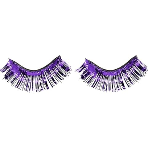 Purple Tinsel Eyelashes by Amscan Cover