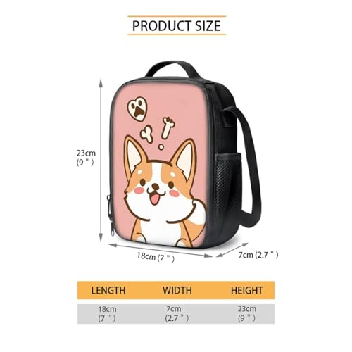 Corgi Cute Backpacks for Teen Girls for Middle School Bag with Lunch Box Pencil Case 3 PCS Elementary School Bookbag Back Pack Purse for Kids Child Back to School Supplies Daycare Bags3