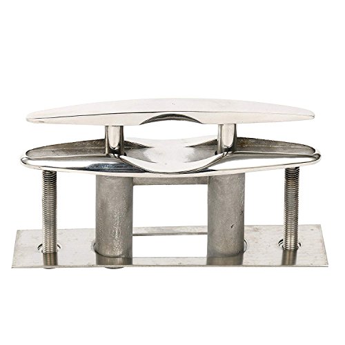 image for Amarine Made Pair of Boat Marine Stainless Steel 316 Pull up Cleat Flu