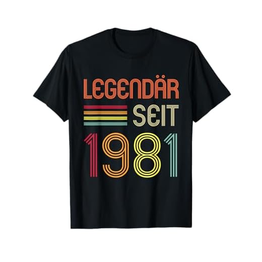 40. Geburtstag Legendär Seit 1981 Geschenk T-Shirt