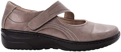 Propét Women's Golda Mary Jane Flat, Grey, 9 XX-Wide US | Image 3