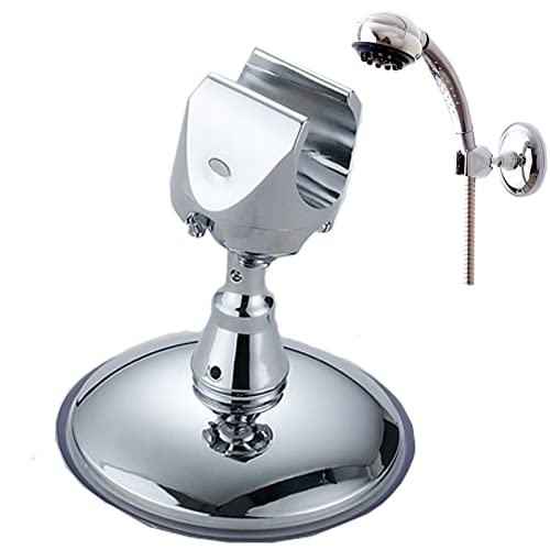Mnahuxjuansxu Support Douchette Universel Ventouse Pommeau de Douche à Main Remplaçable Réglable Avec Sans Perçage Amovible Rotatif 360° pour Pomme Cover